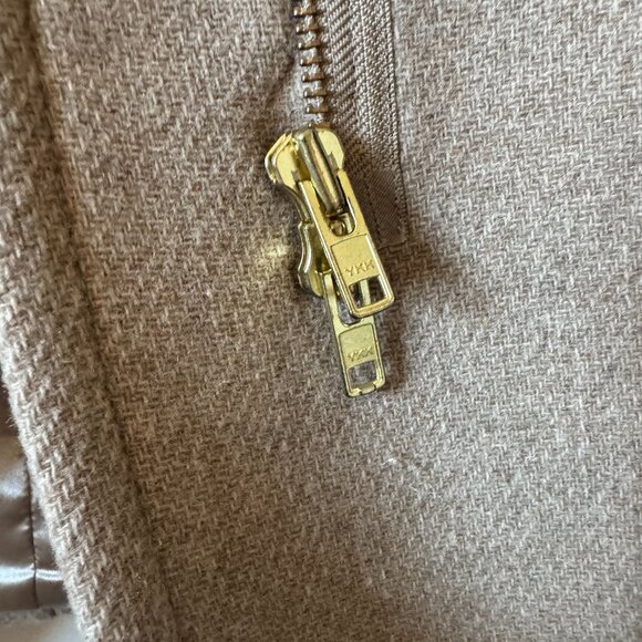 J.Crew Coat Stadium Cloth Nello Gori Beige Wool Cocoon Coat - Picture 8 of 8